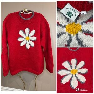 Pachamama Daisy Hand Knitted 100% Wool Sweater